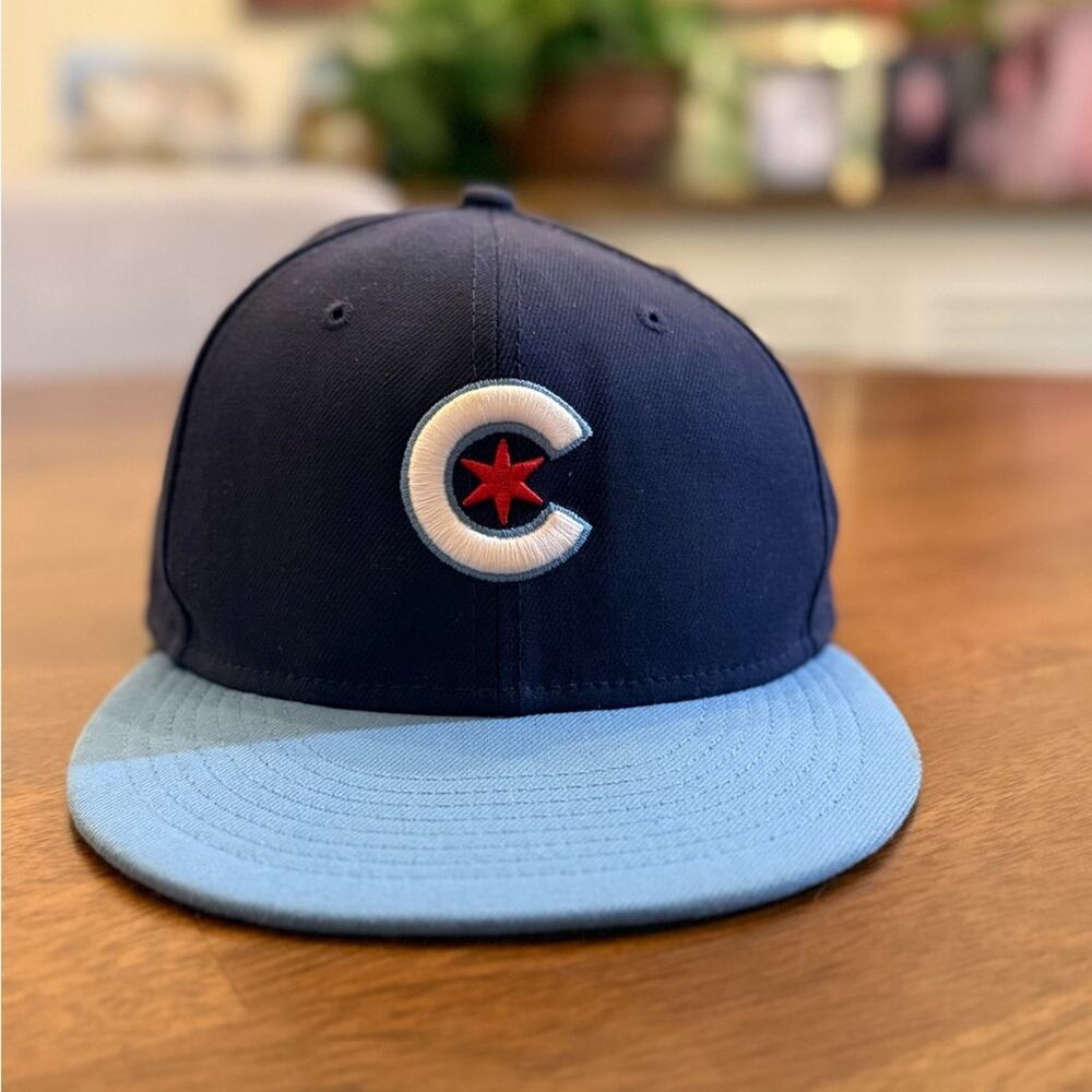 New Era Navy and Light Blue Chicago Cubs Baseball Cap